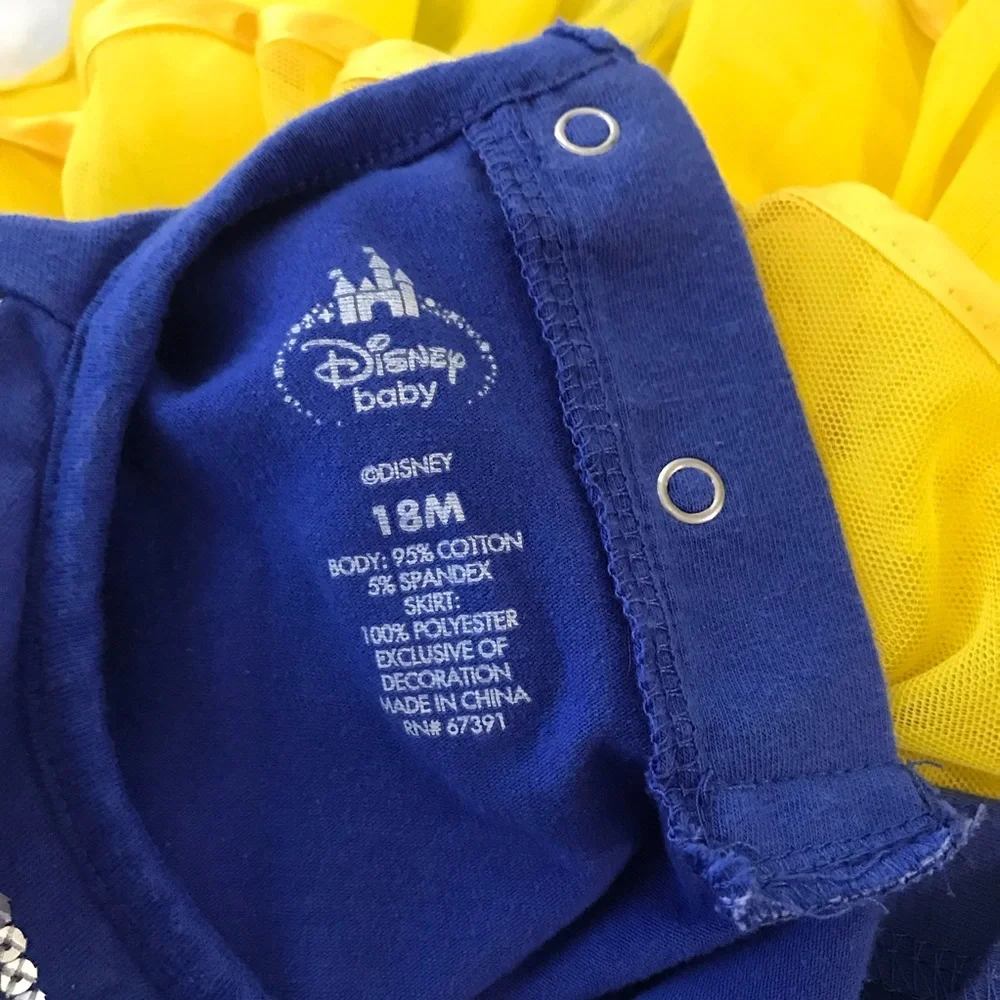 Disney Baby Snow White Costume Dress Infant Size 18M Body Suit
